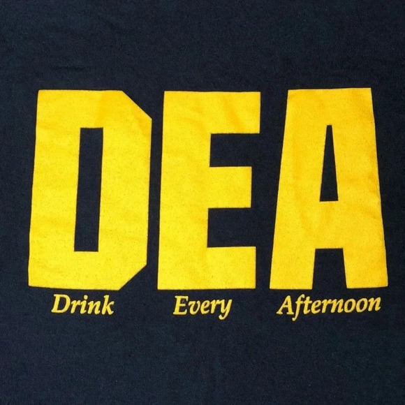 Navy Long Sleeve DEA “Drink Every Afternoon” Old Key Lime House Shirt - Picture 5 of 6